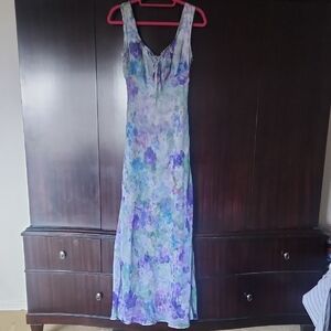 Rampage Purple and Blue Floral Maxi Dress